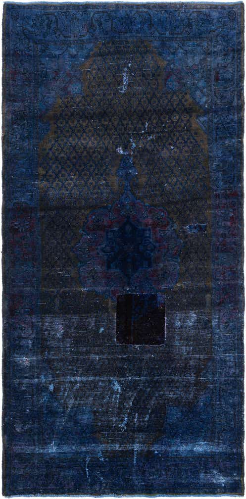 5' x 10' 5 Hand Knotted Ultra Vintage Persian Wool Runner Rug