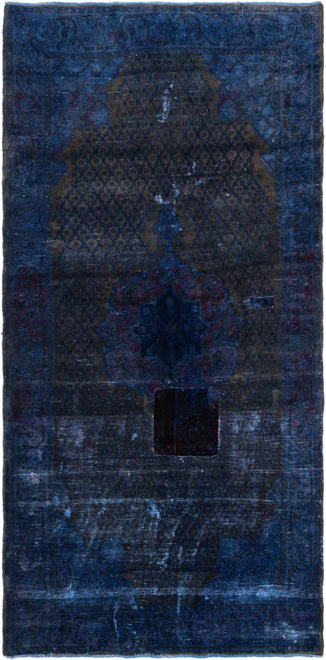 Detail image of 5' x 10' 5 Hand Knotted Ultra Vintage Persian Wool Runner Rug