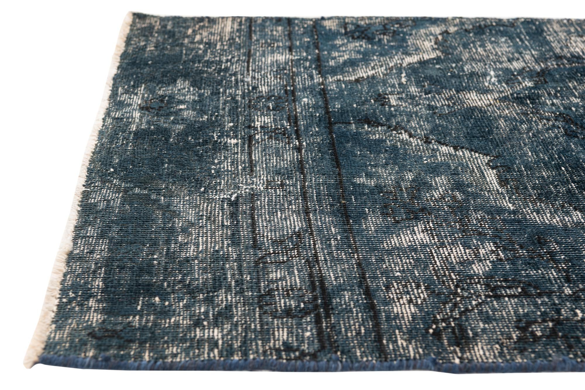 2' 8 x 9' Hand Knotted Ultra Vintage Persian Wool Runner Rug