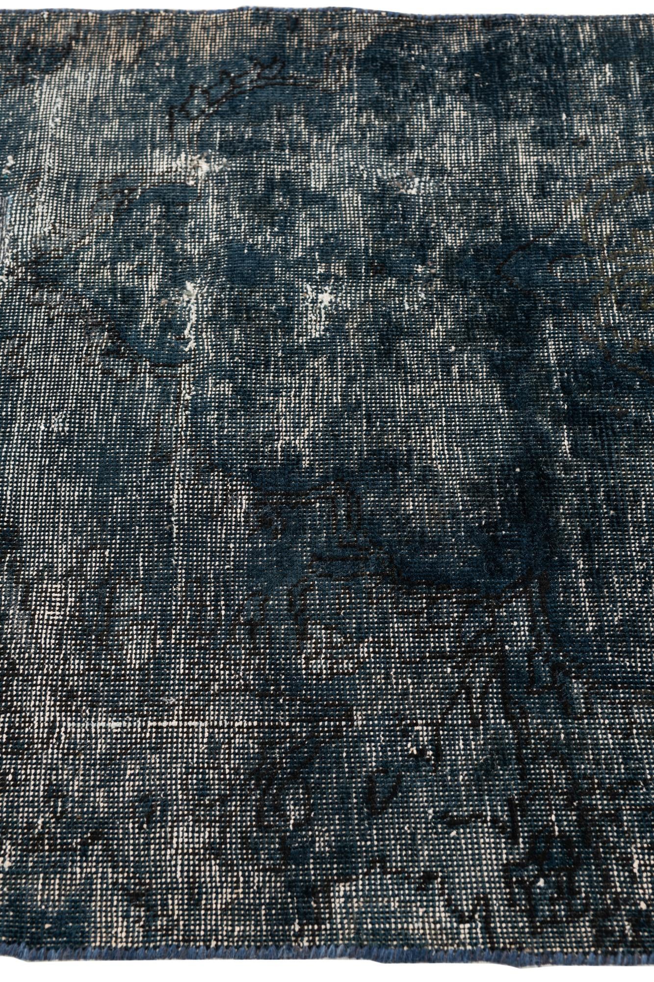 2' 8 x 9' Hand Knotted Ultra Vintage Persian Wool Runner Rug