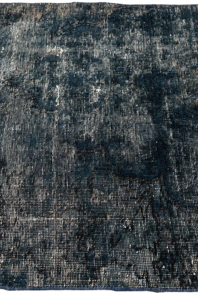 Detail image of 2' 8 x 9' Hand Knotted Ultra Vintage Persian Wool Runner Rug