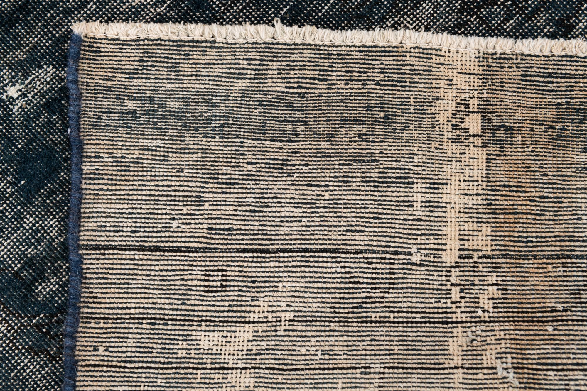 2' 8 x 9' Hand Knotted Ultra Vintage Persian Wool Runner Rug