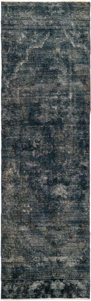 2' 8 x 9' Hand Knotted Ultra Vintage Persian Wool Runner Rug