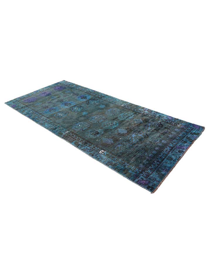 3' 8 x 8' 4 Hand Knotted Ultra Vintage Persian Wool Runner Rug