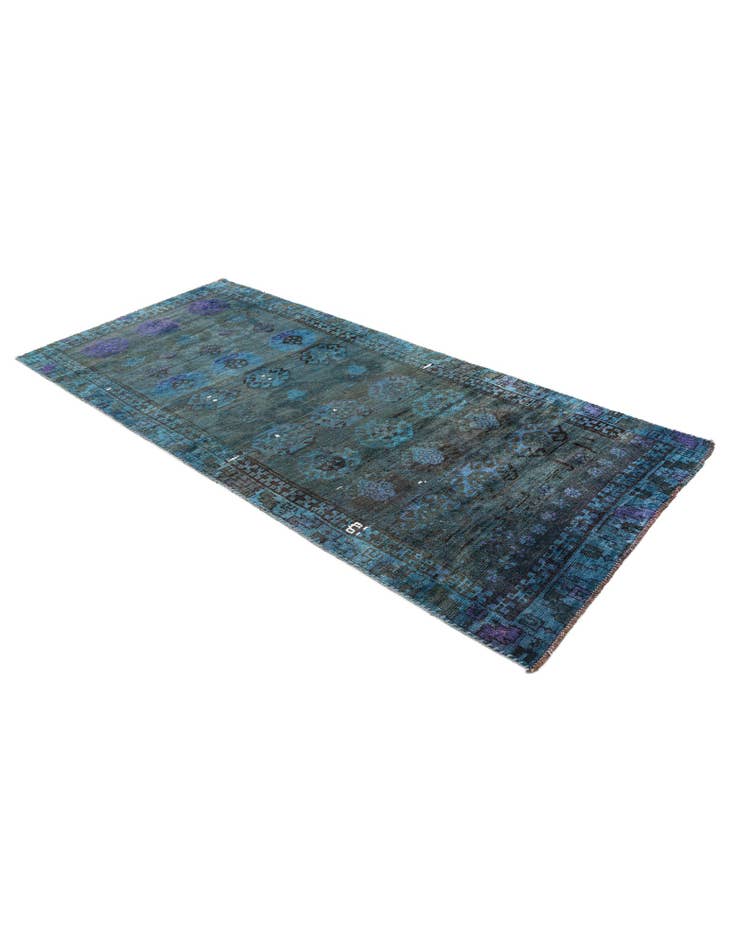Detail image of 3' 8 x 8' 4 Hand Knotted Ultra Vintage Persian Wool Runner Rug
