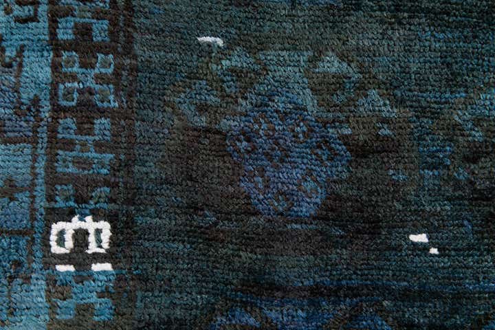 3' 8 x 8' 4 Hand Knotted Ultra Vintage Persian Wool Runner Rug