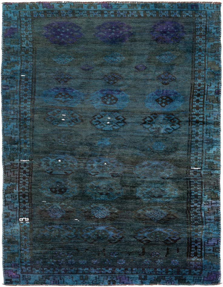 Detail image of 3' 8 x 8' 4 Hand Knotted Ultra Vintage Persian Wool Runner Rug