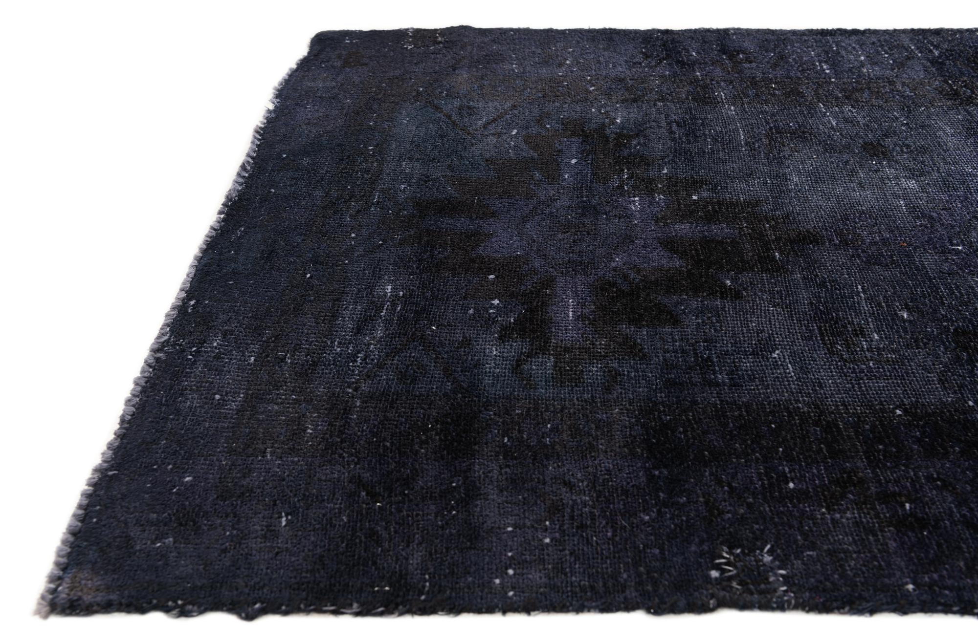 3' 3 x 6' 8 Hand Knotted Ultra Vintage Persian Wool Runner Rug