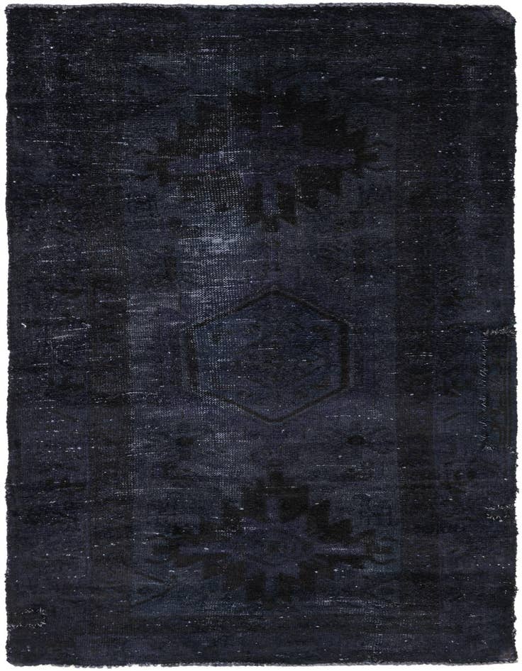 Detail image of 3' 3 x 6' 8 Hand Knotted Ultra Vintage Persian Wool Runner Rug