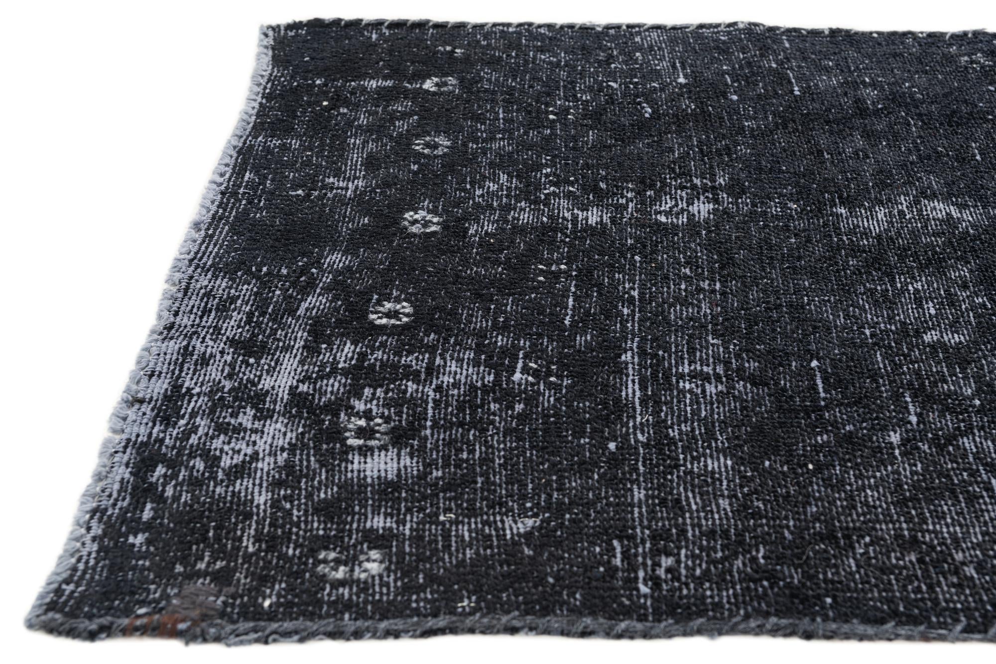 2' 8 x 8' 5 Hand Knotted Ultra Vintage Persian Wool Runner Rug