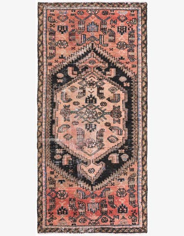 2' 10 x 6' 3 Hand Knotted Ultra Vintage Persian Wool Runner Rug