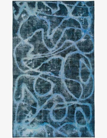 4' 6 x 7' 6 Hand Knotted Ultra Vintage Persian Wool Runner Rug