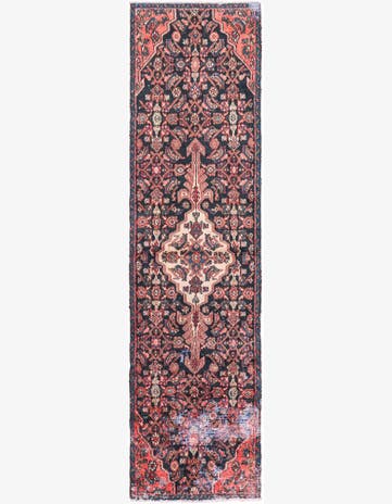 2' 4 x 8' 8 Hand Knotted Ultra Vintage Persian Wool Runner Rug