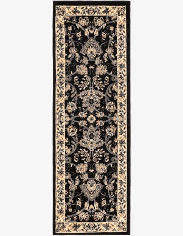Black Yasmin Runner Rug