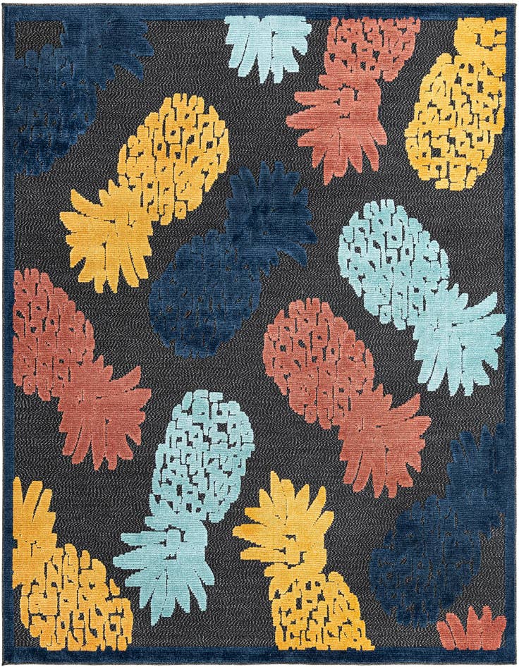 Detail image of 7' 10 x 7' 10 Easy-Clean Belize Indoor / Outdoor Square Rug