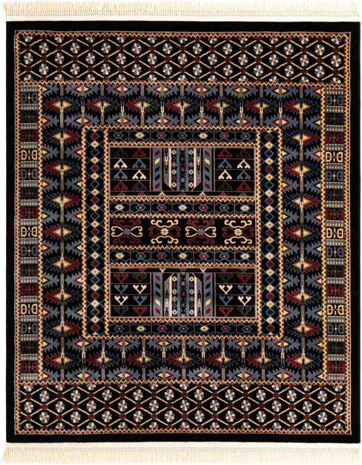 Detail image of 6' x 6' Bokhara Square Rug