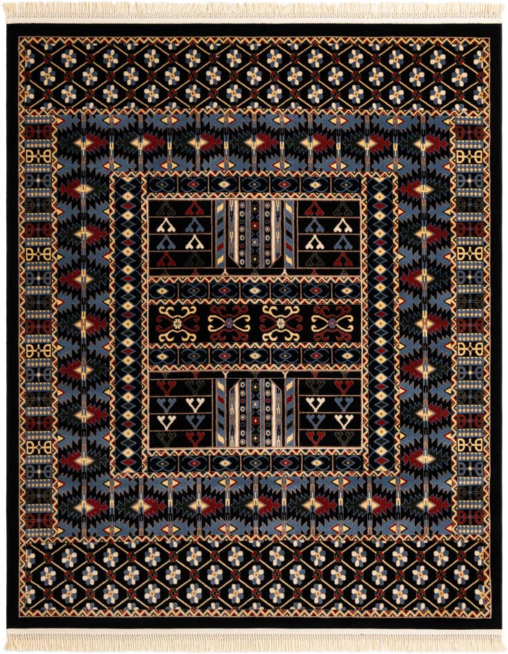 Detail image of 7' 10 x 7' 10 Bokhara Square Rug