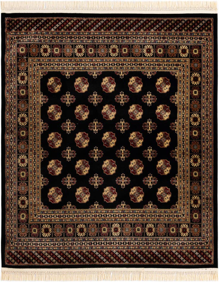 Detail image of 6' x 6' Bokhara Square Rug