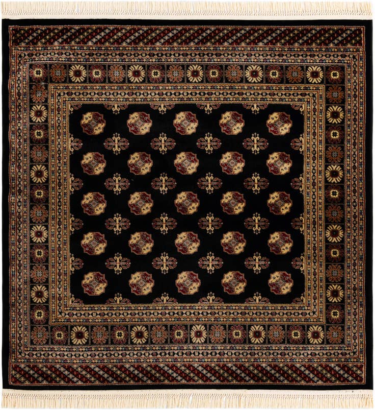 Detail image of 6' x 6' Bokhara Square Rug