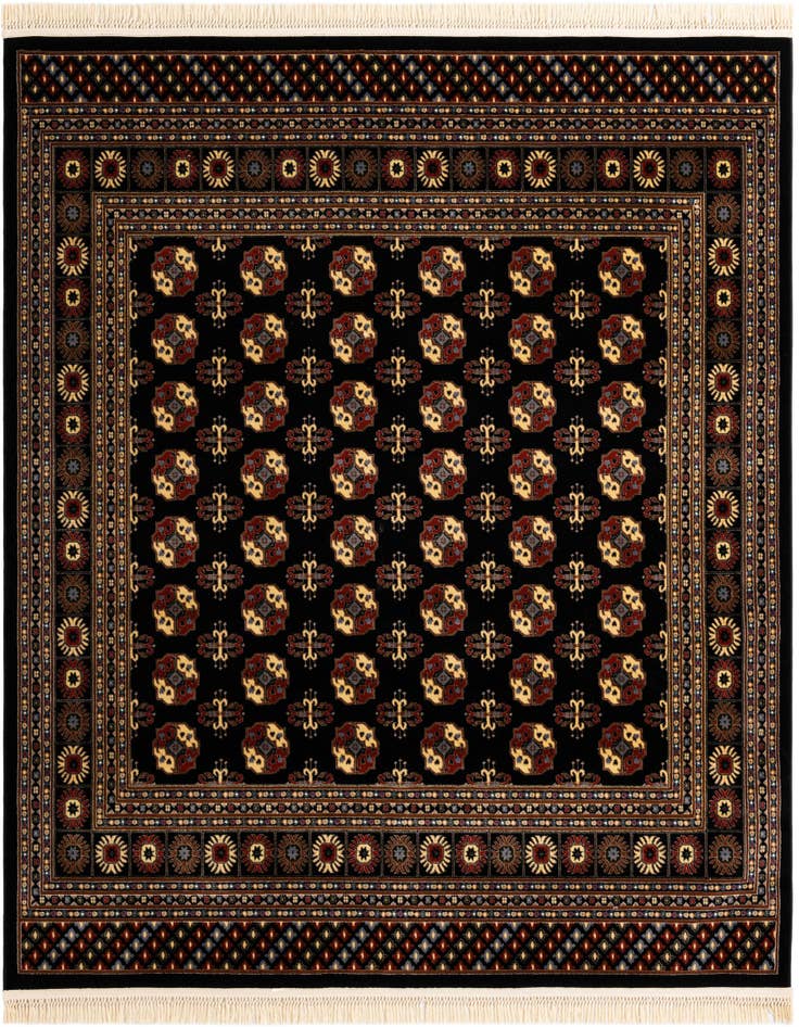 Detail image of 7' 10 x 7' 10 Bokhara Square Rug