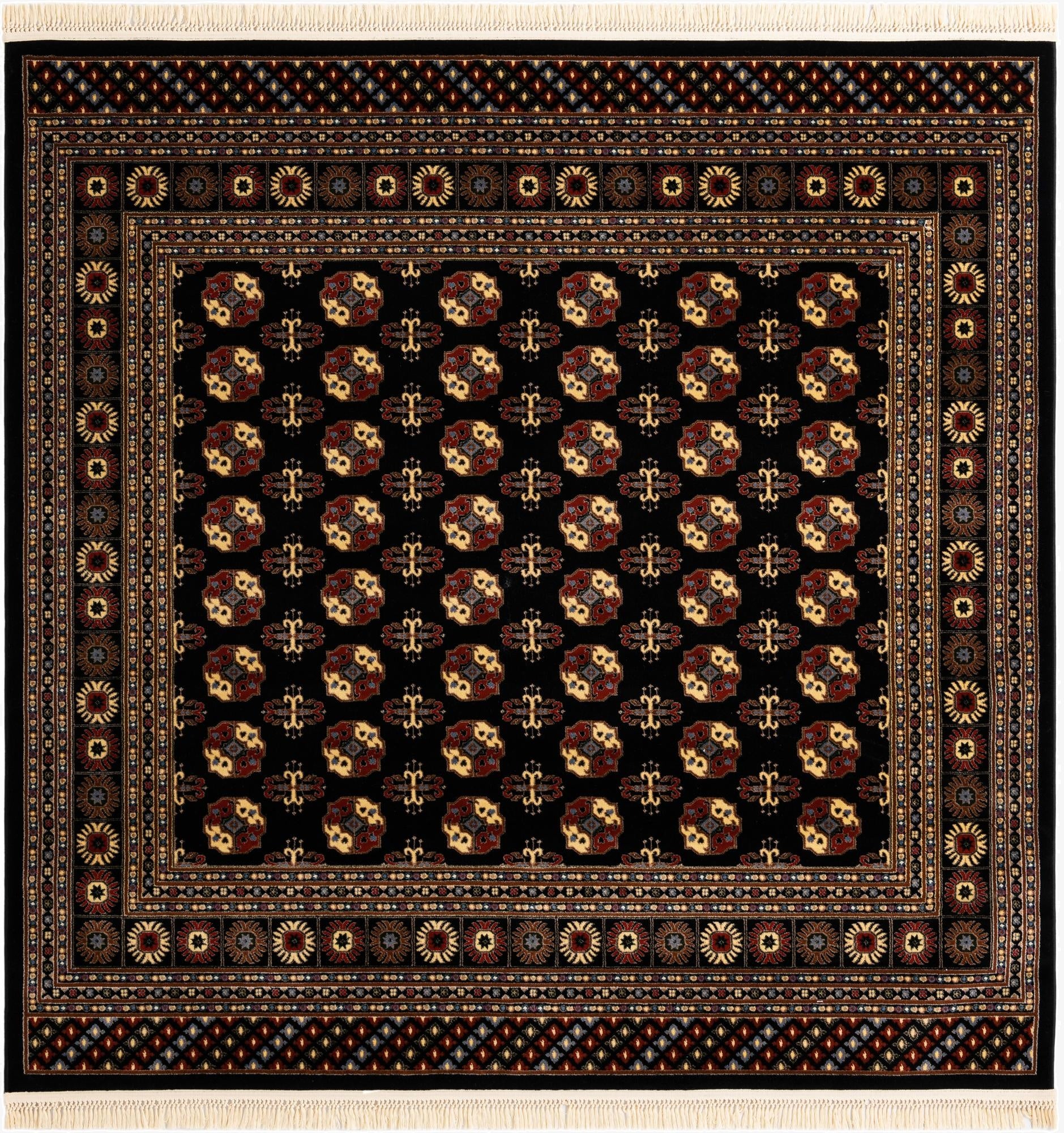 7' 10 x 7' 10 Bokhara Square Rug
