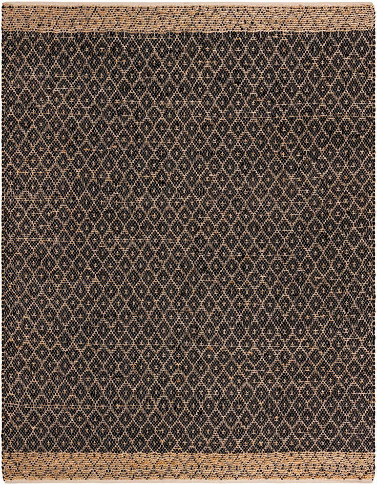 Detail image of 10' x 10' Hand Woven Chindi Trellis Square Rug