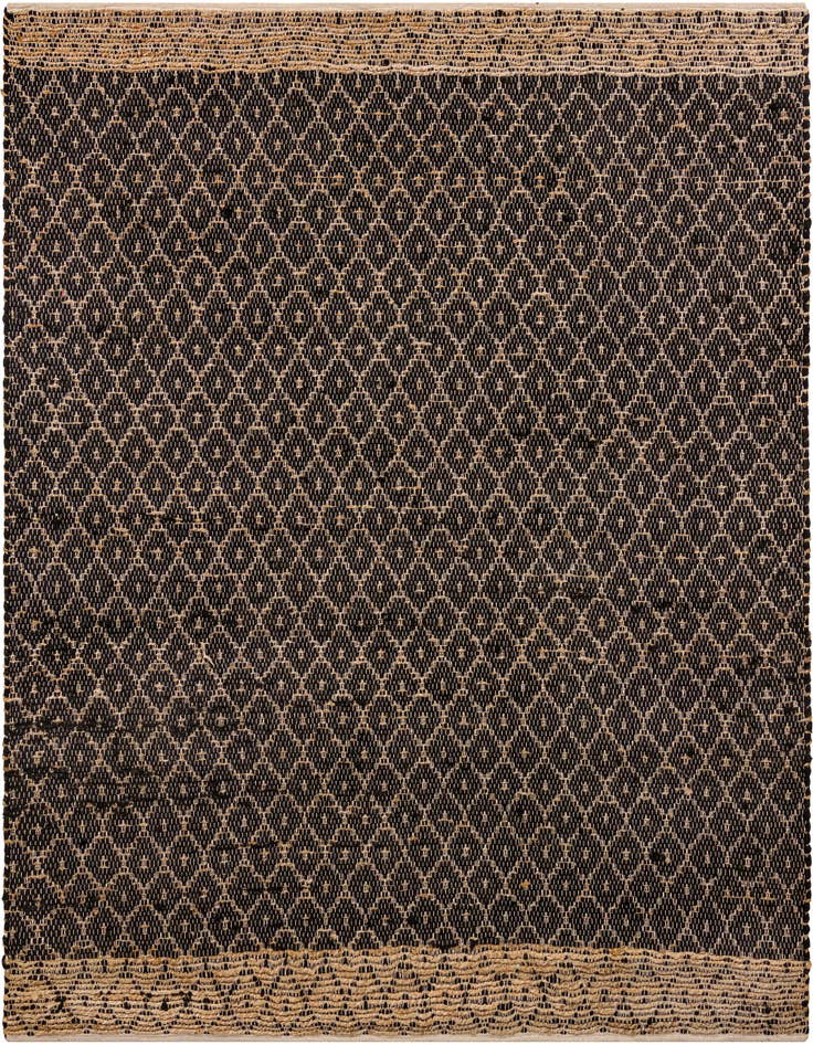 Detail image of 8' x 8' Hand Woven Chindi Trellis Square Rug