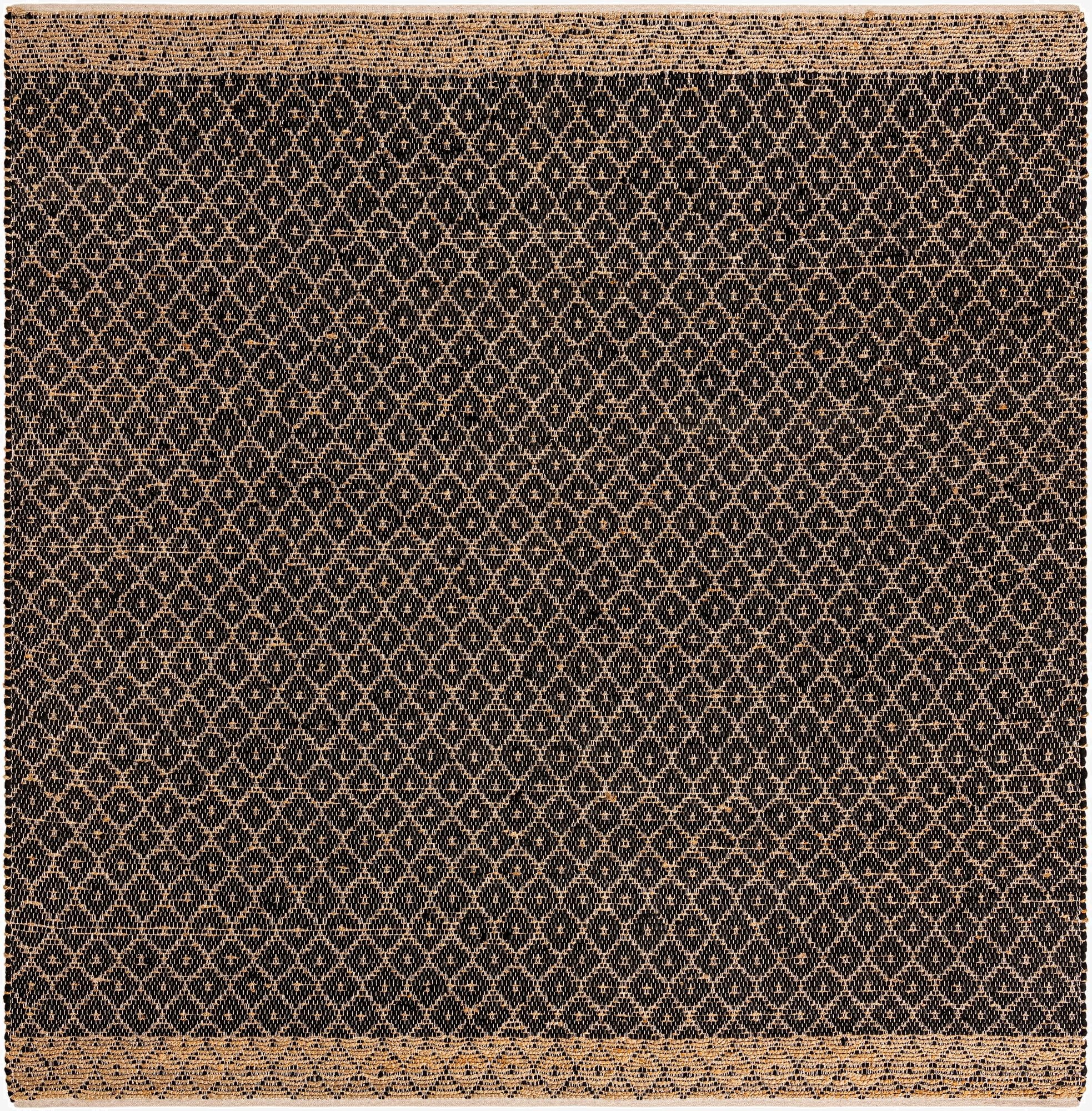 10' x 10'  Hand Woven Chindi Trellis Square Rug