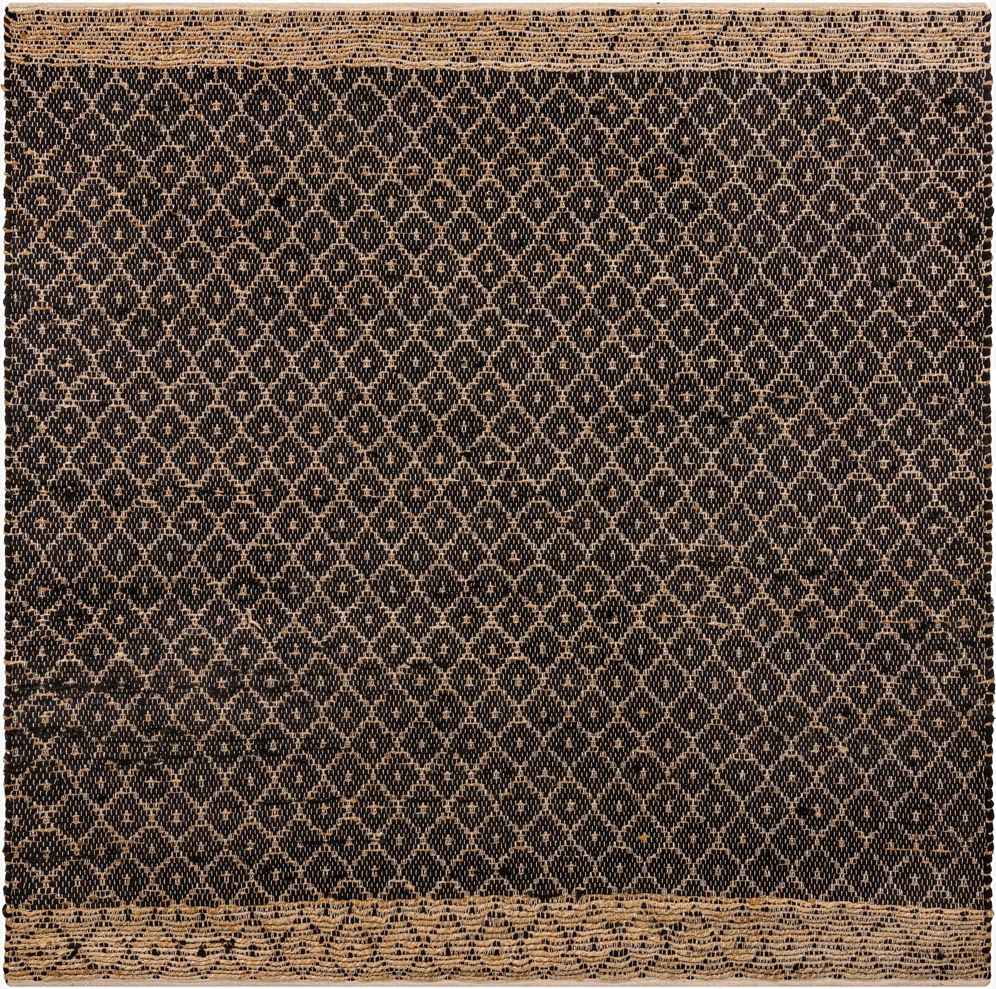 8' x 8'  Hand Woven Chindi Trellis Square Rug