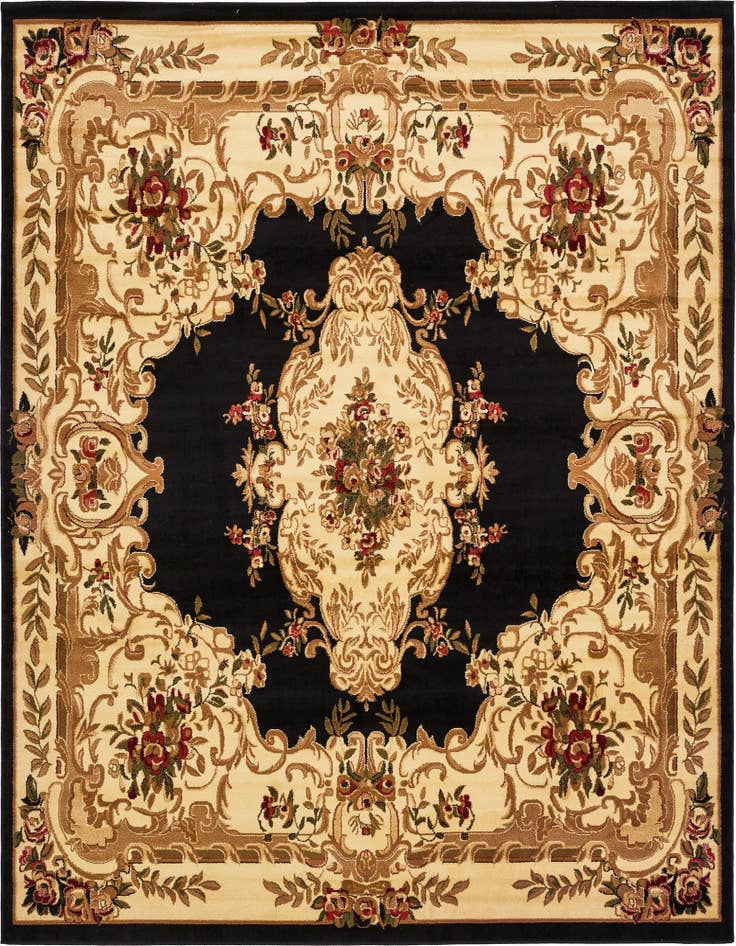 Detail image of 10' x 10' Classic Aubusson Square Rug