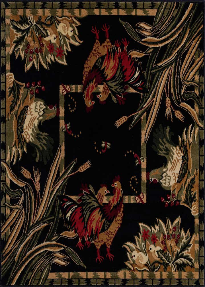 5' 3 x 5' 3 Country Square Rug