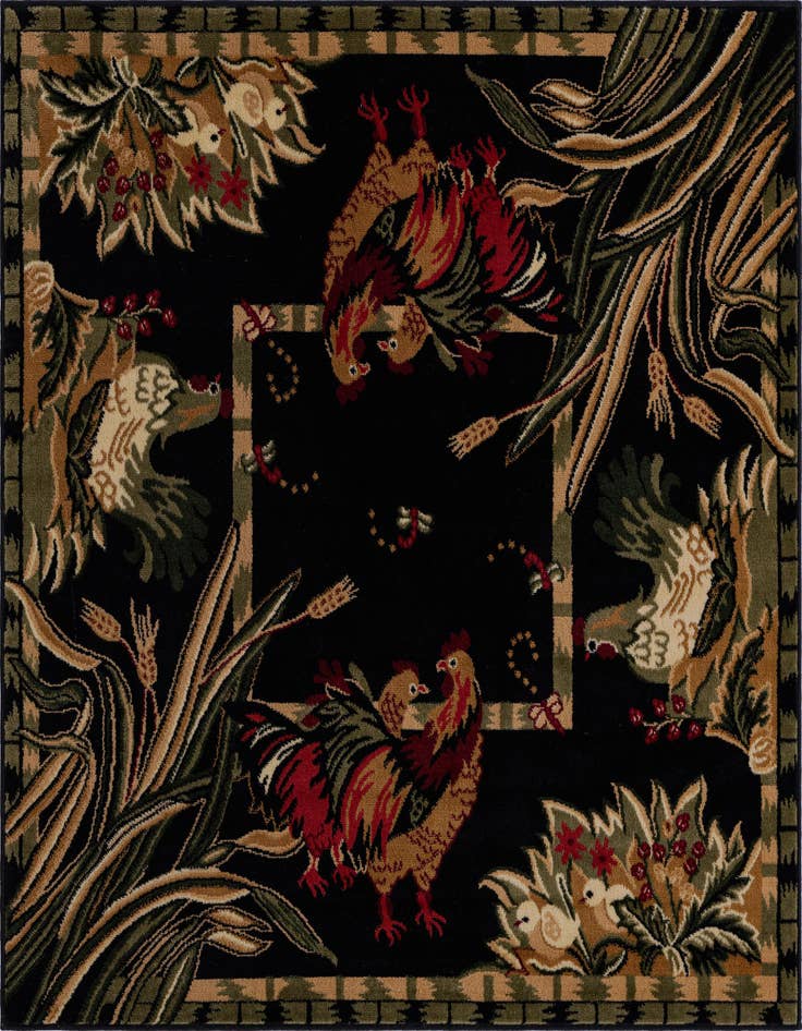 Detail image of 5' 3 x 5' 3 Country Square Rug