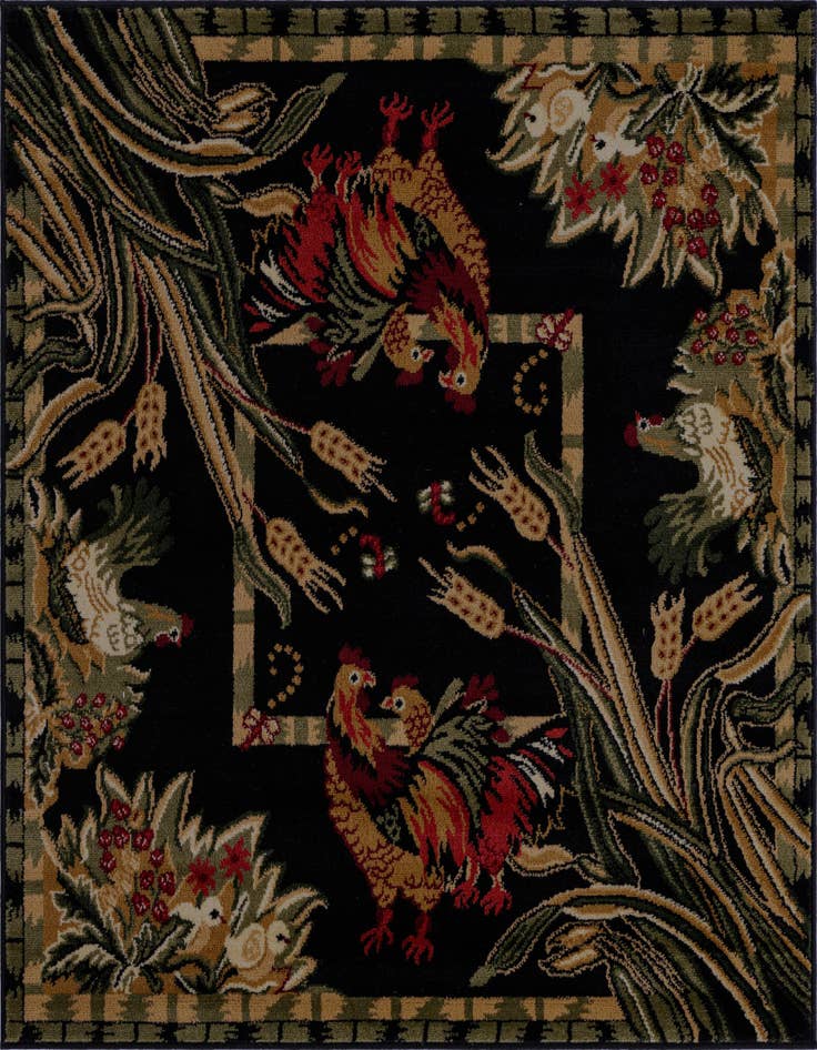 Detail image of 4' x 4' Country Square Rug