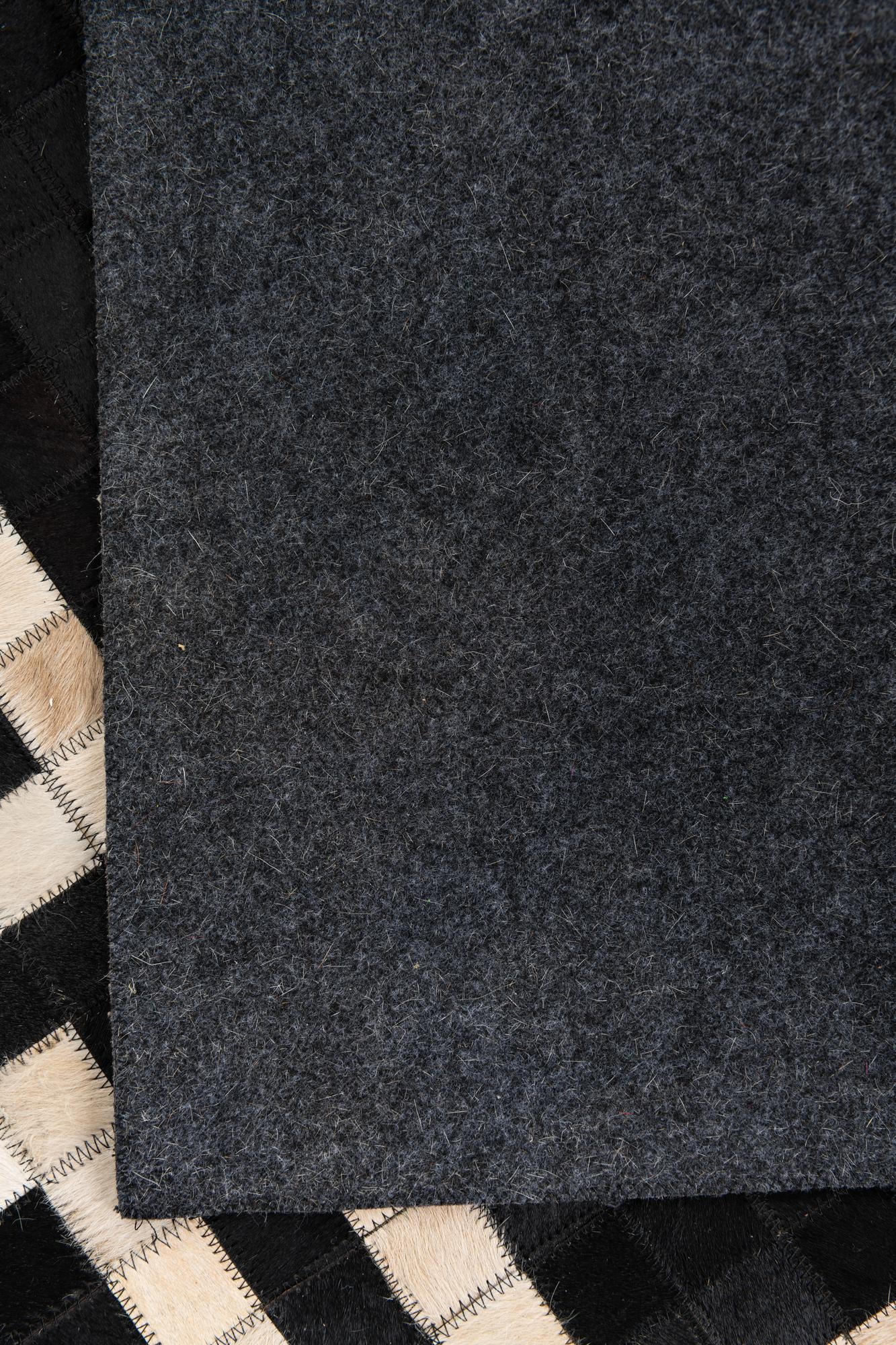 5' 10 x 5' 10 Cowhide Leather Square Rug