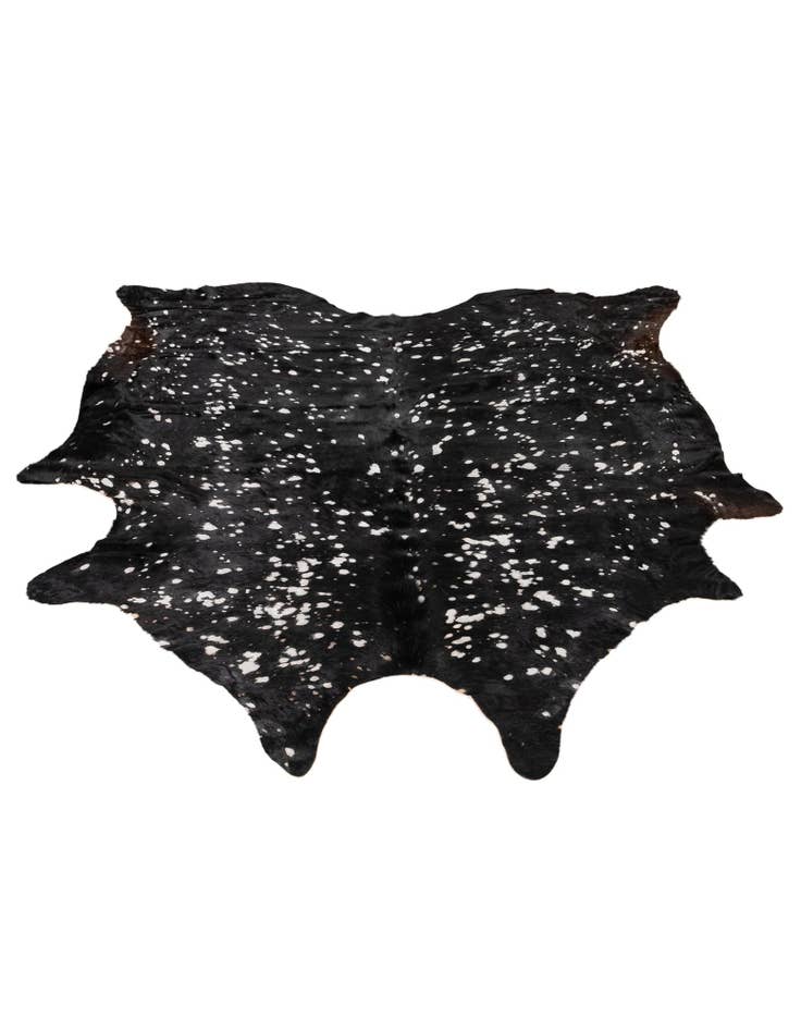 Detail image of 6' 8 x 6' 8 Cowhide Leather Square Rug