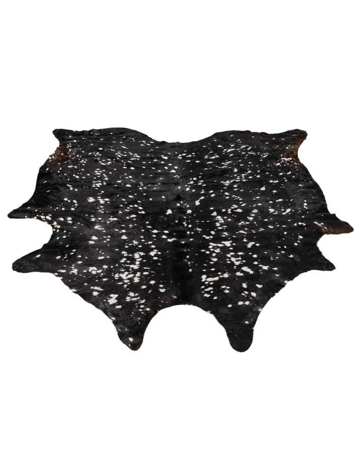 6' 8 x 6' 8 Cowhide Leather Square Rug