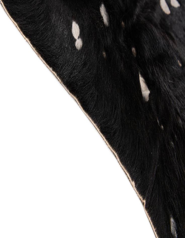 Detail image of 6' 8 x 6' 8 Cowhide Leather Square Rug