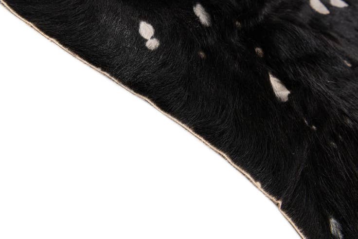 Detail image of 6' 8 x 6' 8 Cowhide Leather Square Rug