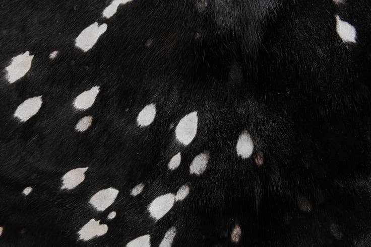 Detail image of 6' 8 x 6' 8 Cowhide Leather Square Rug