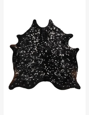 6' 8 x 6' 8 Cowhide Leather Square Rug