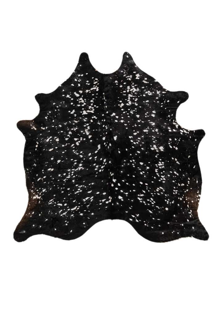 6' 8 x 6' 8 Cowhide Leather Square Rug