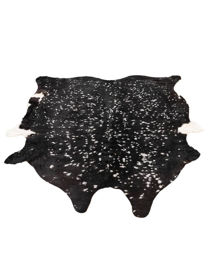 Detail image of 6' 3 x 6' 8 Cowhide Leather Square Rug