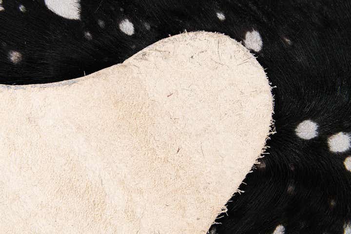 6' 3 x 6' 8 Cowhide Leather Square Rug