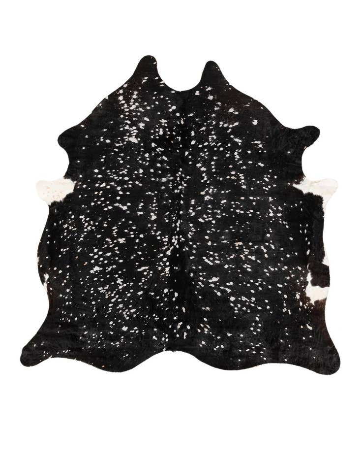 Detail image of 6' 3 x 6' 8 Cowhide Leather Square Rug