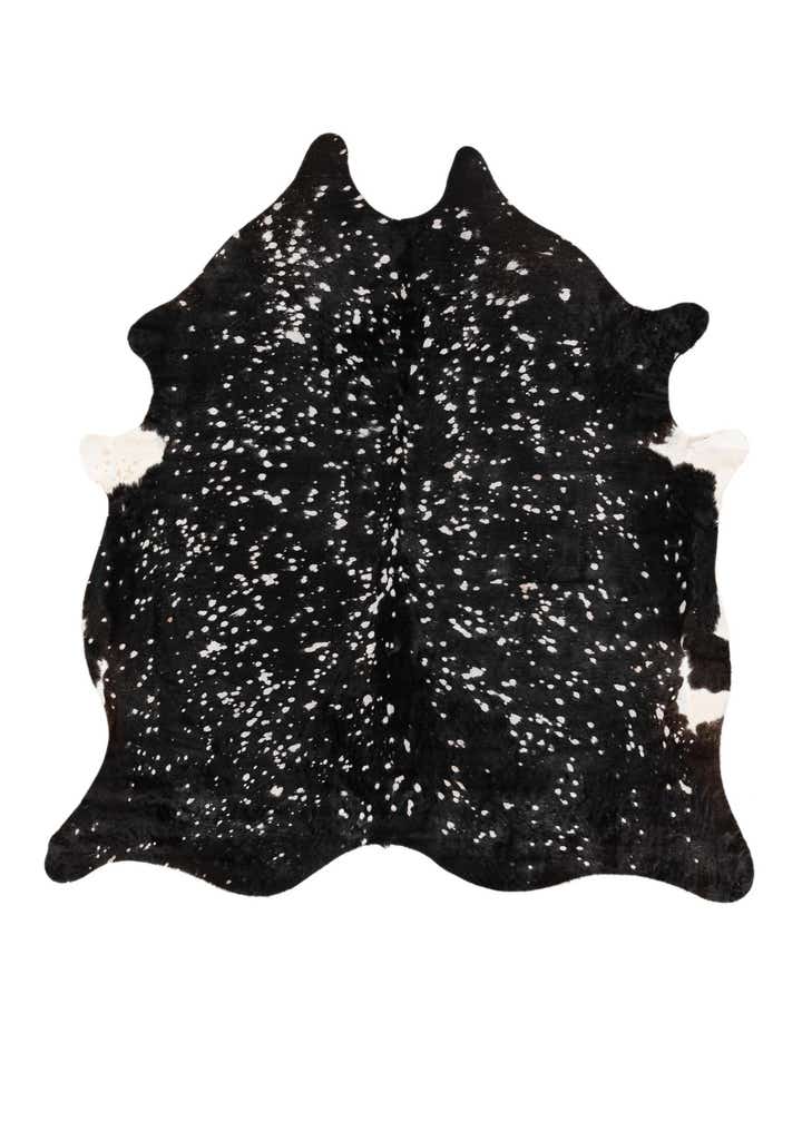 6' 3 x 6' 8 Cowhide Leather Square Rug