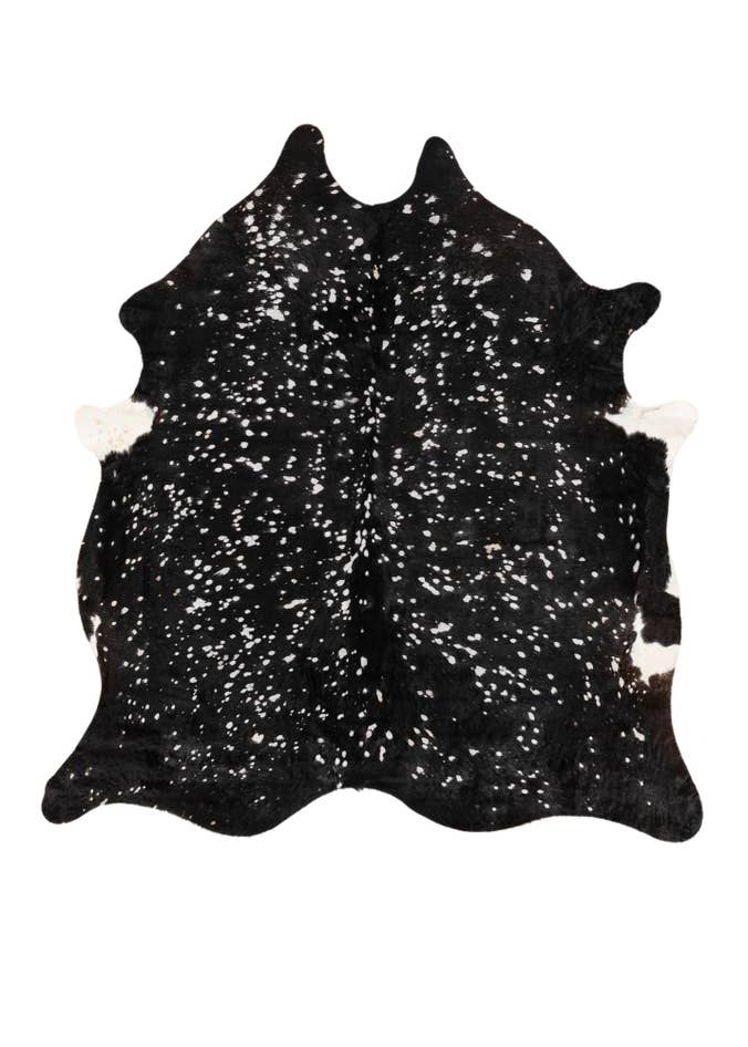 Detail image of 6' 3 x 6' 8 Cowhide Leather Square Rug