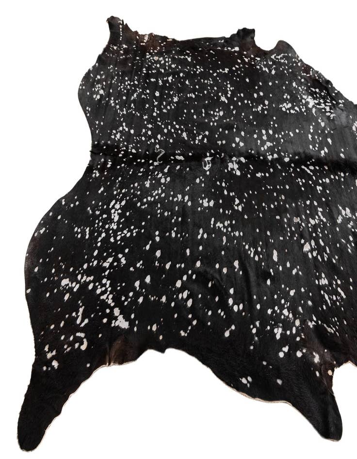 Detail image of 6' 6 x 6' 7 Cowhide Leather Square Rug