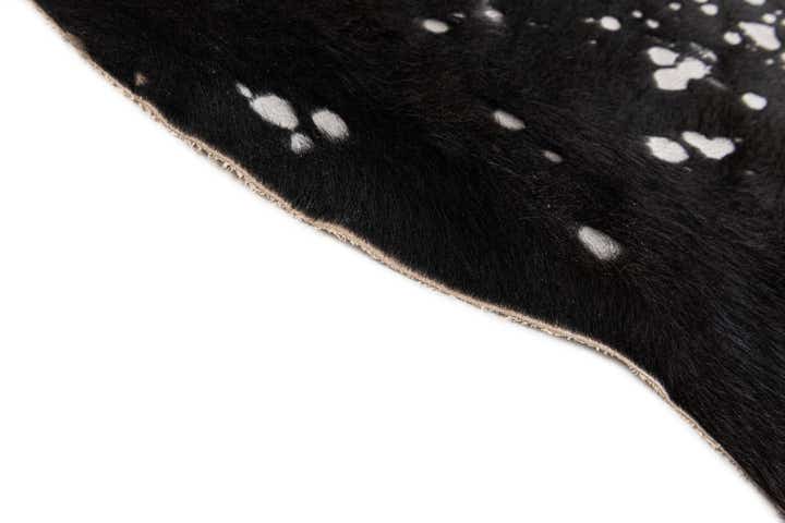 6' 6 x 6' 7 Cowhide Leather Square Rug