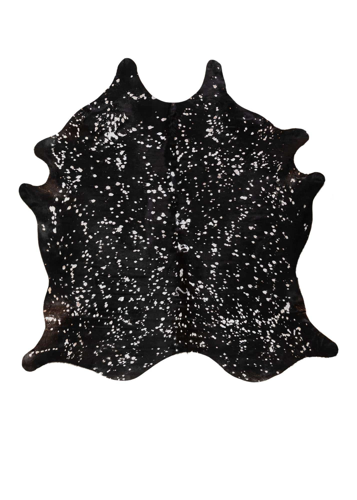 6' 6 x 6' 7 Cowhide Leather Square Rug