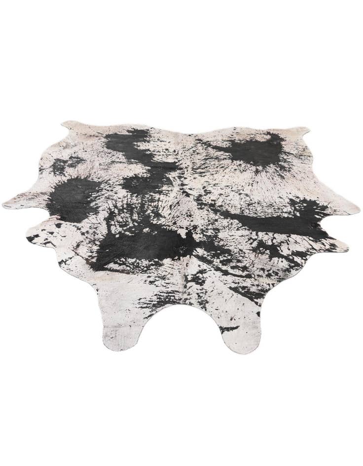 Detail image of 6' 10 x 7' 3 Cowhide Leather Square Rug